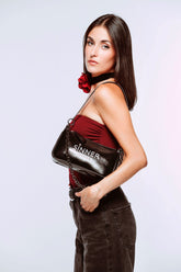 BLACK ROSE SHOULDER BAG