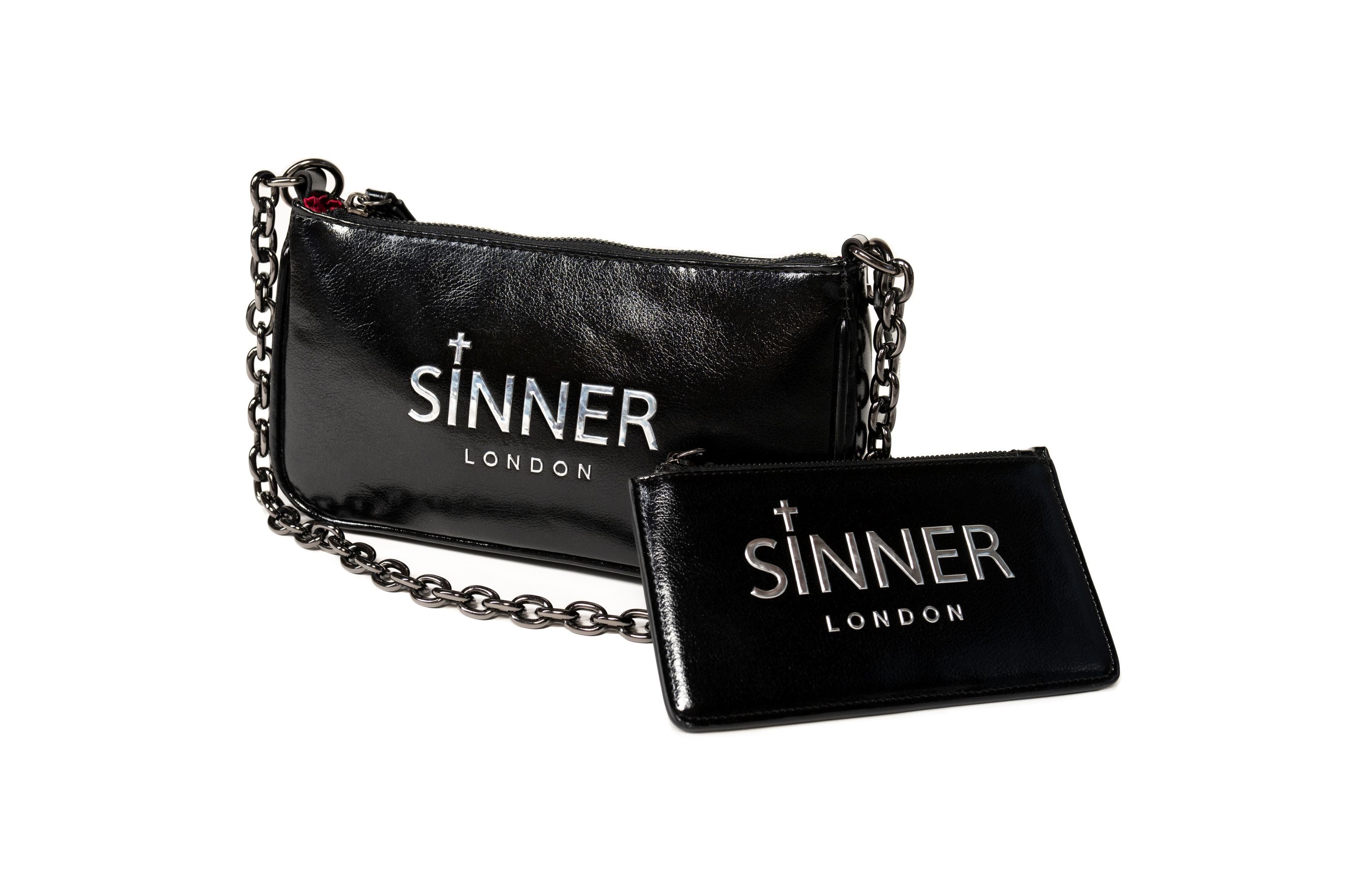 BLACK ROSE SHOULDER BAG
